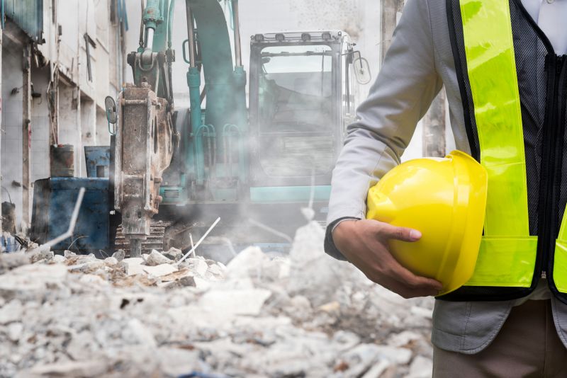 Safety Measures at Demolition Site